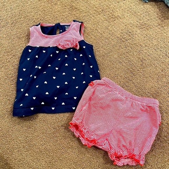 Just One You Carter’s 4th of July Baby Girl Matching Outfit Size 9 months - Picture 1 of 3